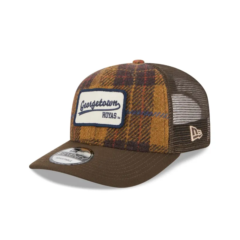 Georgetown Hoyas Wool Plaid 9SEVENTY Trucker Hat sold by New Era