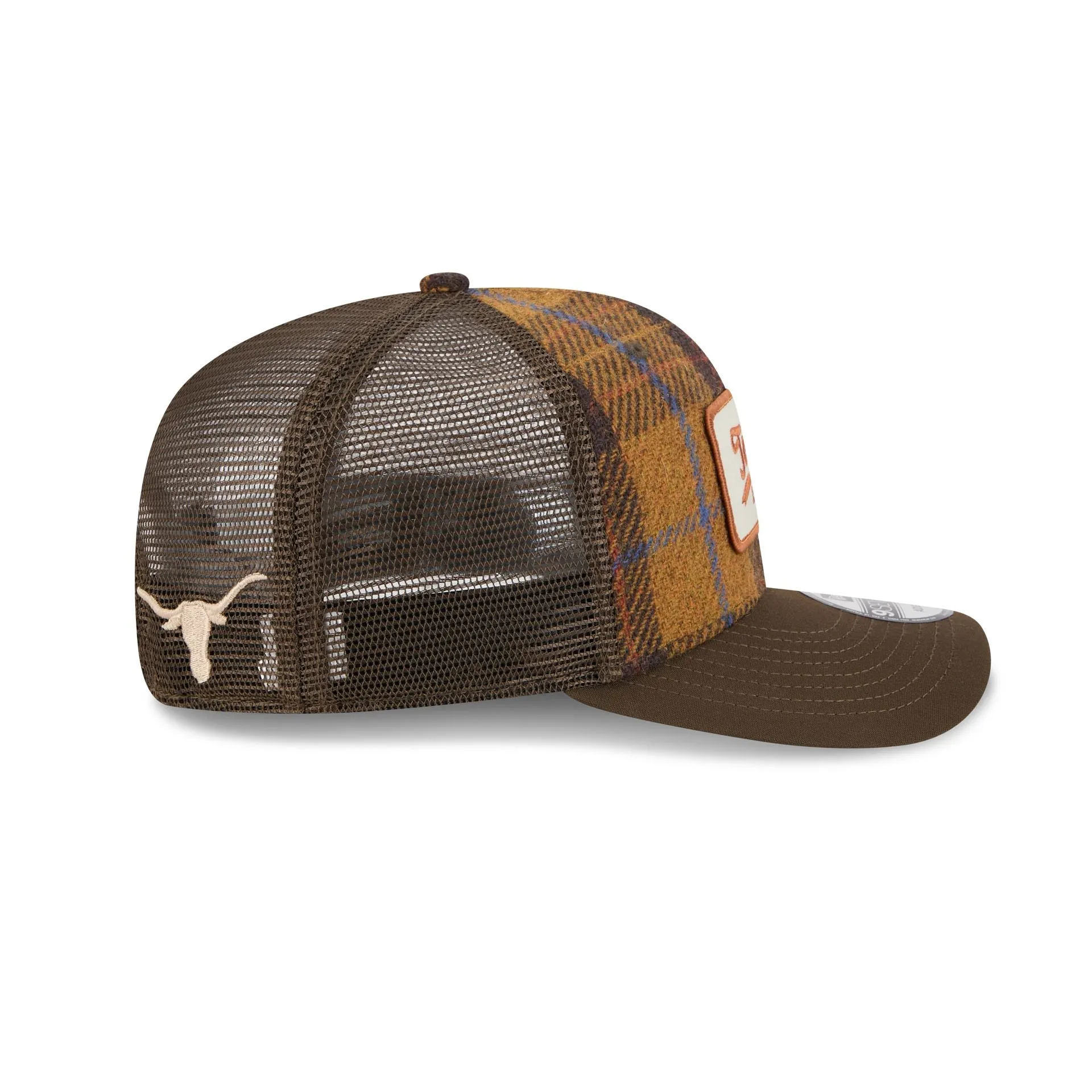 Texas Longhorns Wool Plaid 9SEVENTY Trucker Hat sold by New Era product image thumbnail 4