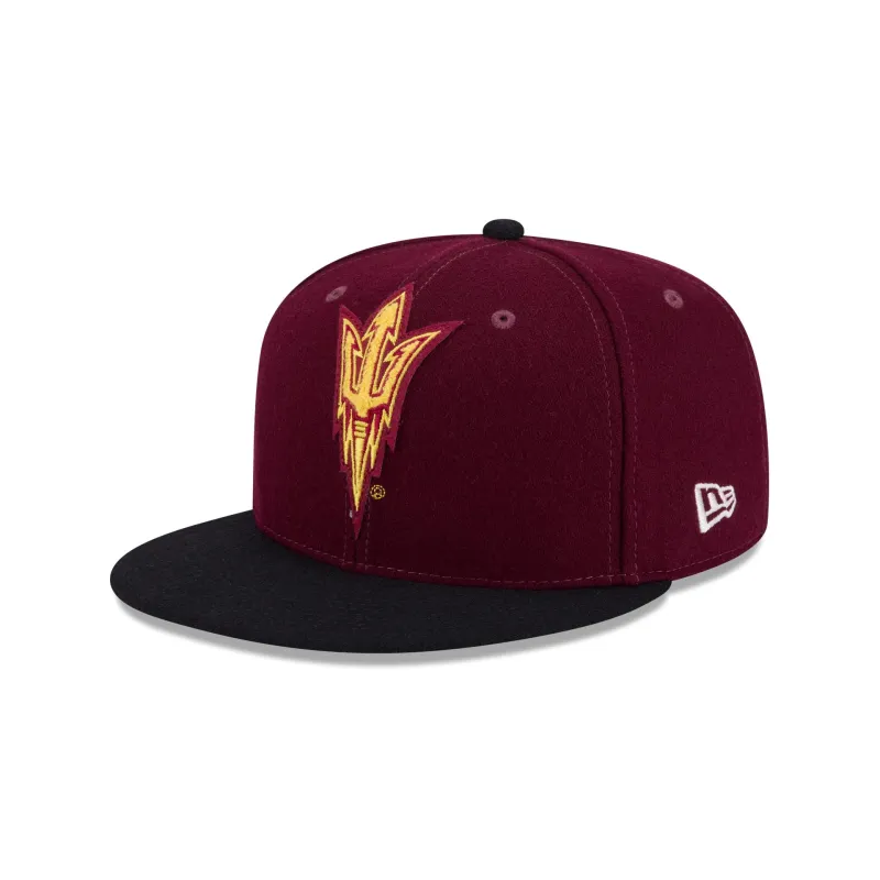Arizona State Sun Devils Melton Wool 59FIFTY Fitted Hat sold by New Era