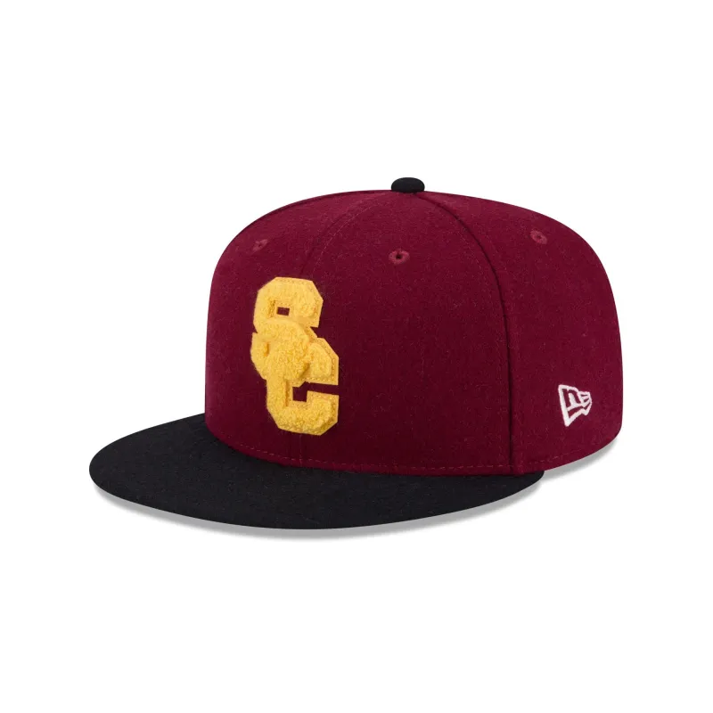 USC Trojans Melton Wool 59FIFTY Fitted Hat made by New Era