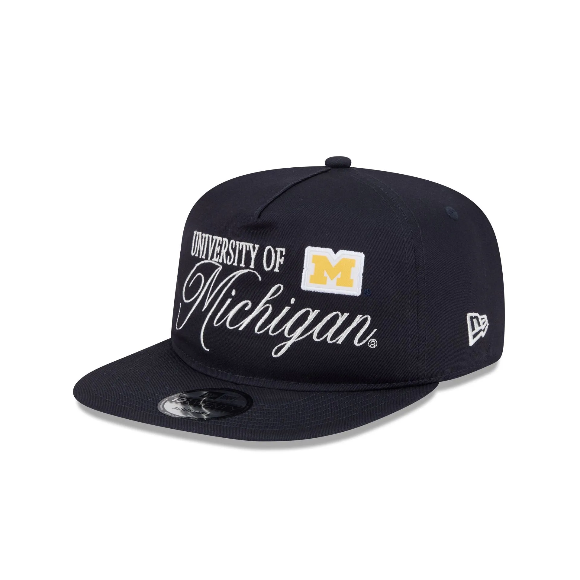 Michigan Wolverines Script 19TWENTY Snapback Hat sold by New Era