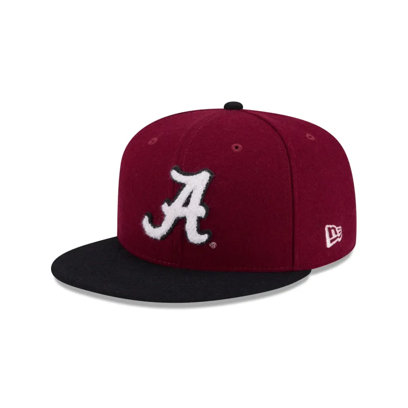 Alabama Crimson Tide Melton Wool 59FIFTY Fitted Hat sold by New Era