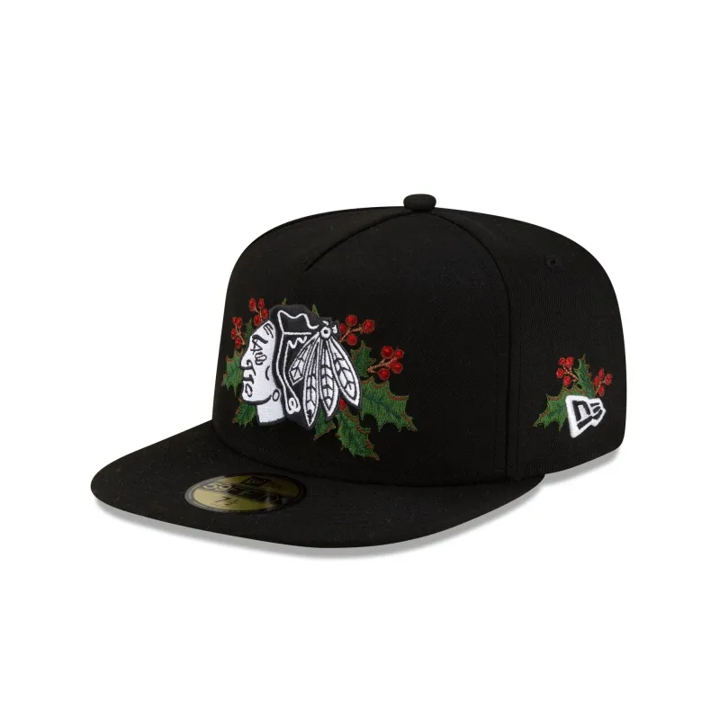 Chicago Blackhawks Holly 59FIFTY A-Frame Fitted Hat sold by New Era
