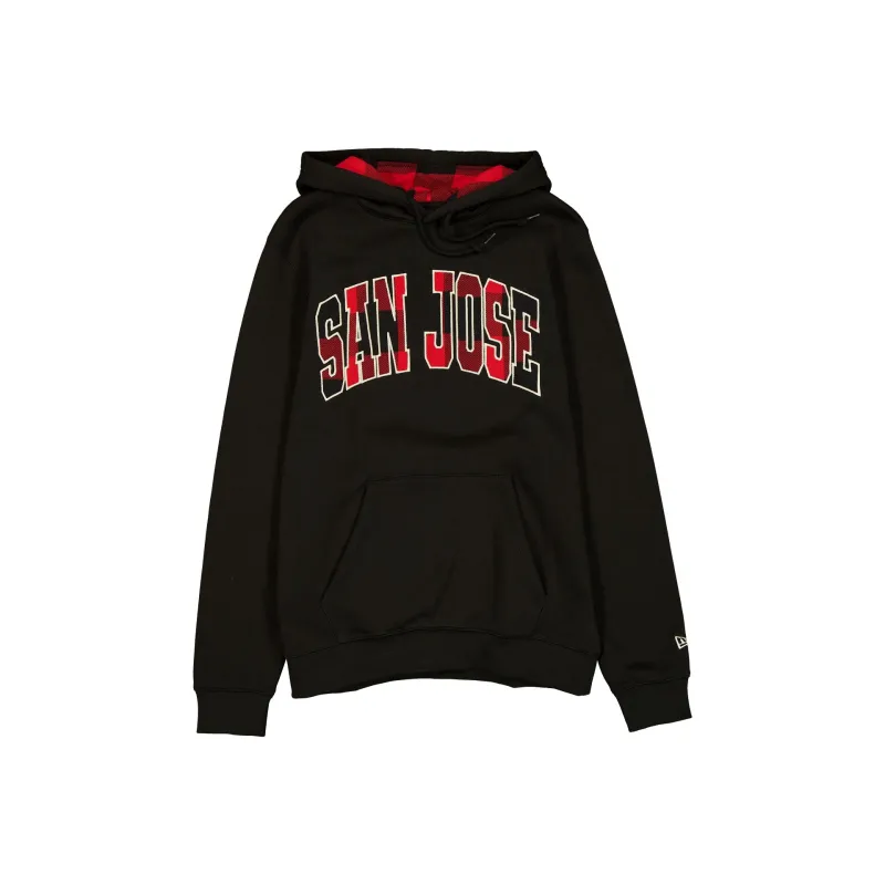 San Jose Sharks Evergreen Check Hoodie made by New Era