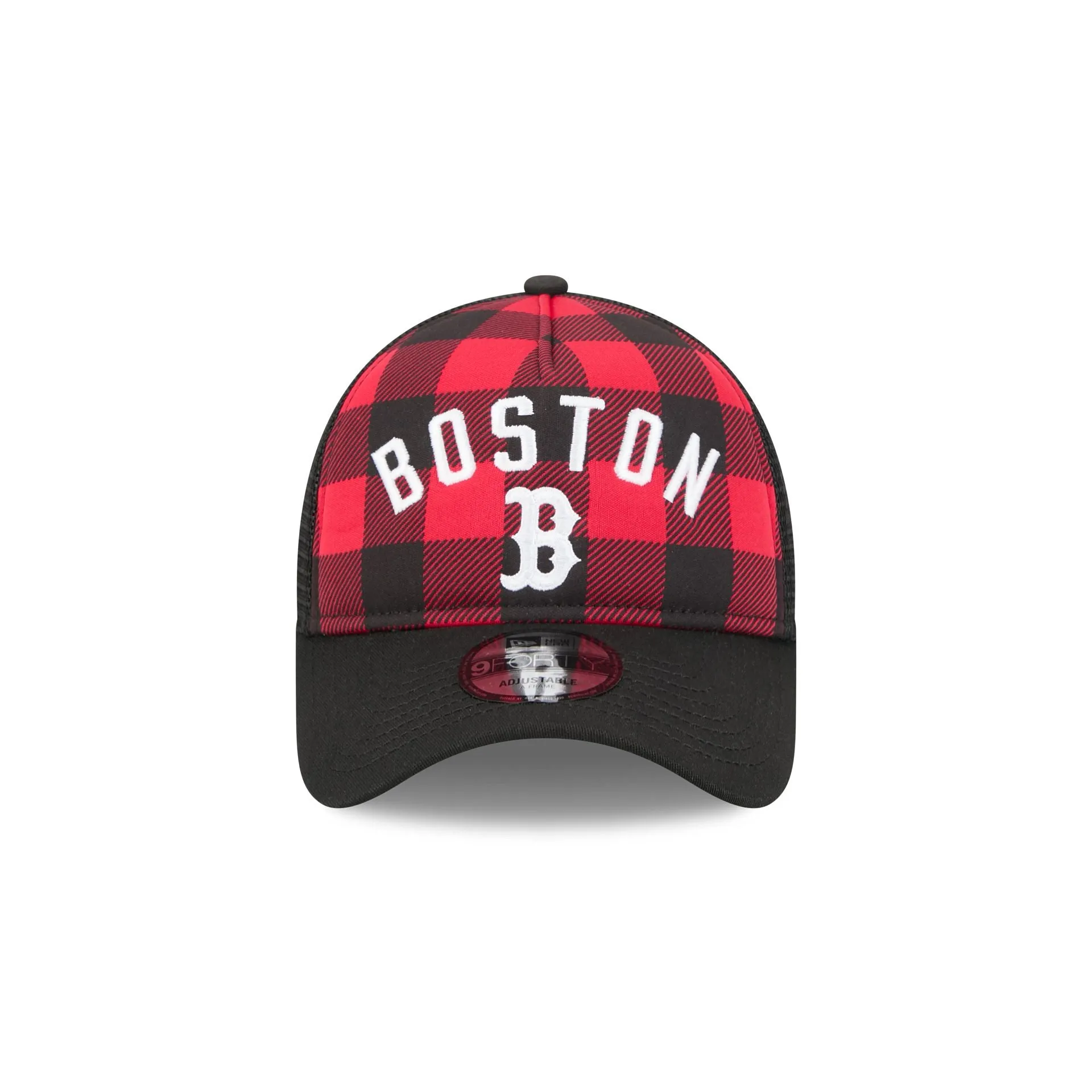 Boston Red Sox Evergreen Check 9FORTY A-Frame Trucker Hat sold by New Era product image thumbnail 2