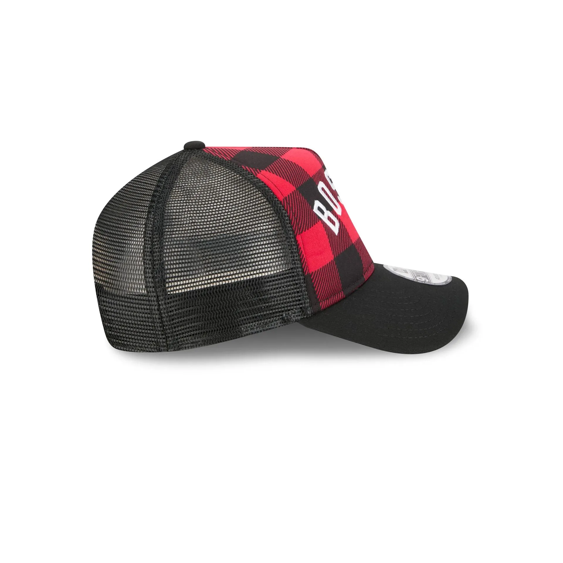 Boston Red Sox Evergreen Check 9FORTY A-Frame Trucker Hat sold by New Era product image thumbnail 5