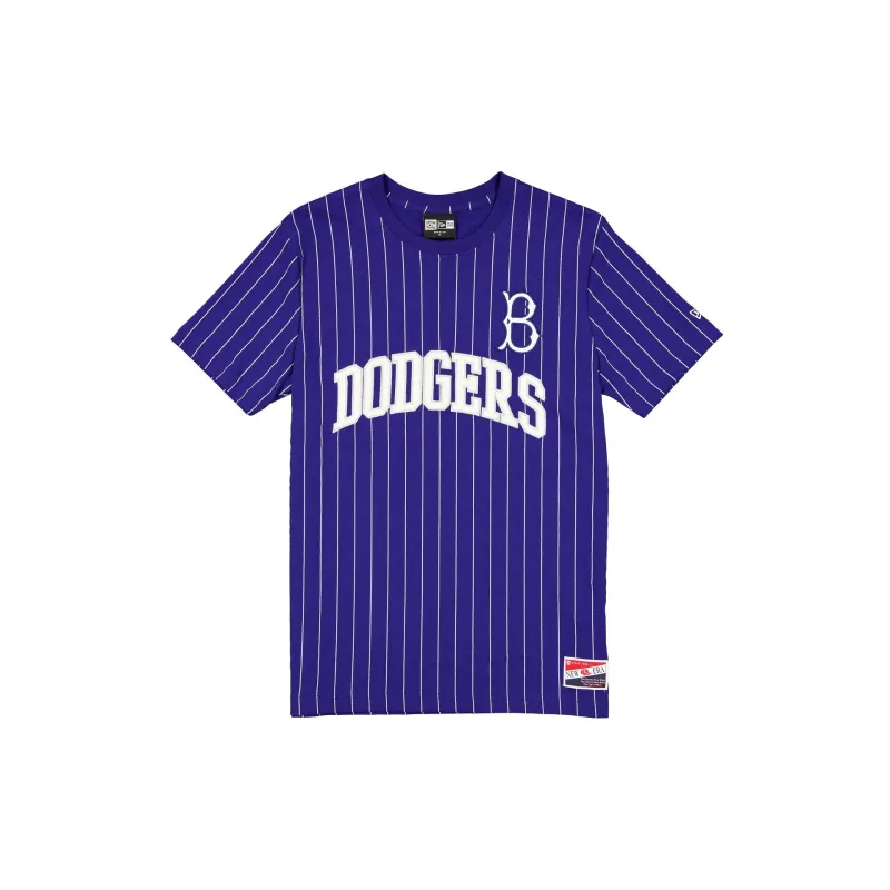 Brooklyn Dodgers Throwback Retro Pinstripe T-Shirt sold by New Era