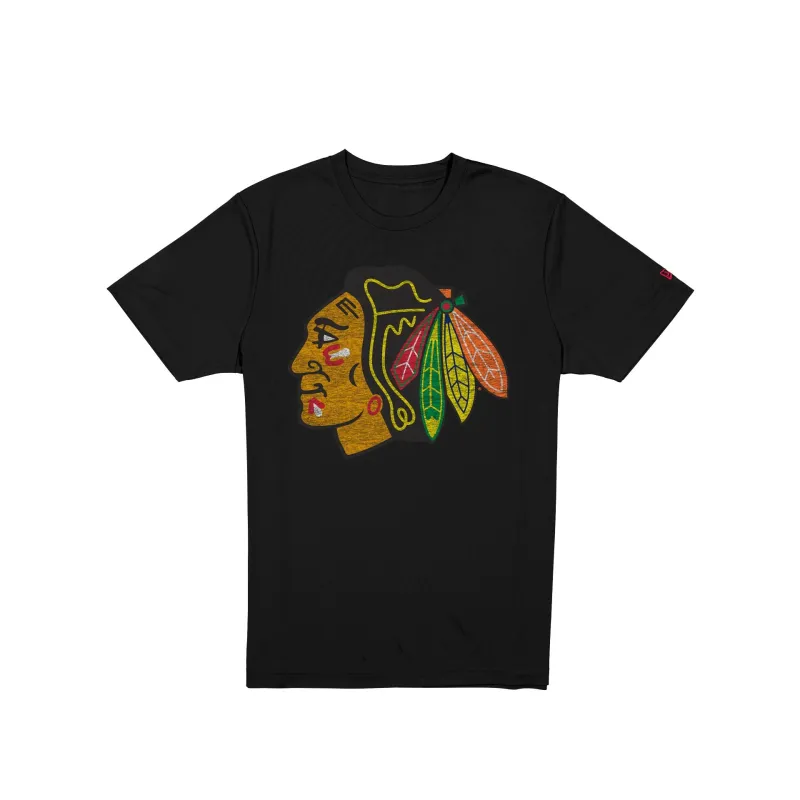 Chicago Blackhawks Wash Logo Short-Sleeve T-Shirt sold by New Era