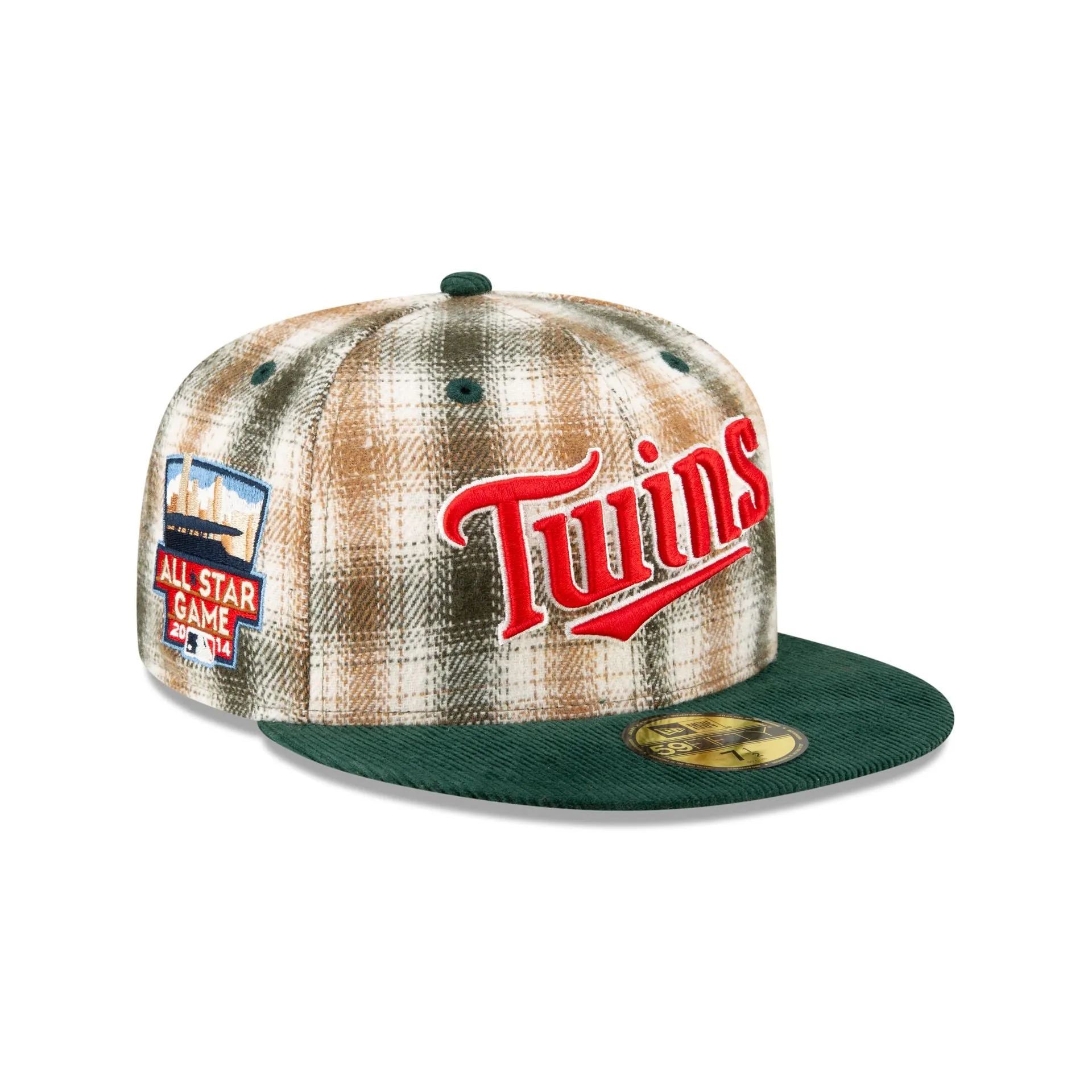 Just Caps Plaid Minnesota Twins 59FIFTY Fitted Hat sold by New Era