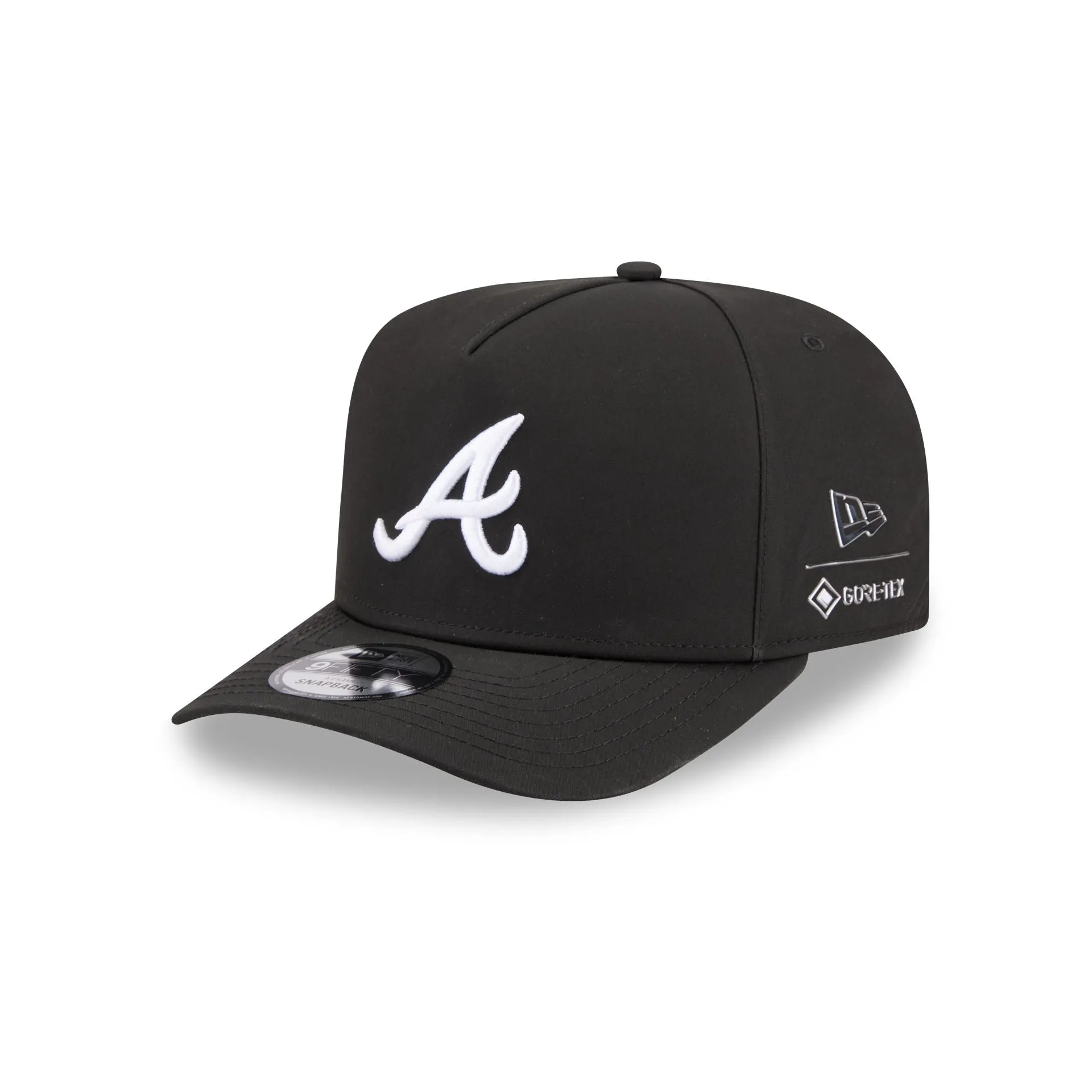 Atlanta Braves GORE-TEX Black 9FIFTY A-Frame Snapback Hat sold by New Era