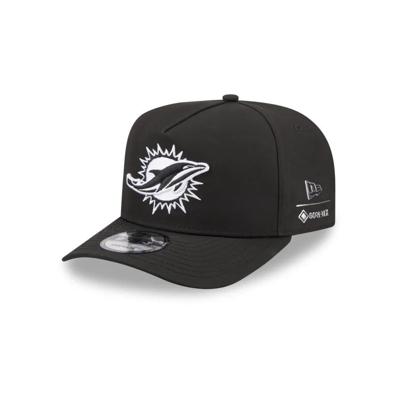 Miami Dolphins GORE-TEX Black 9FIFTY A-Frame Snapback Hat sold by New Era