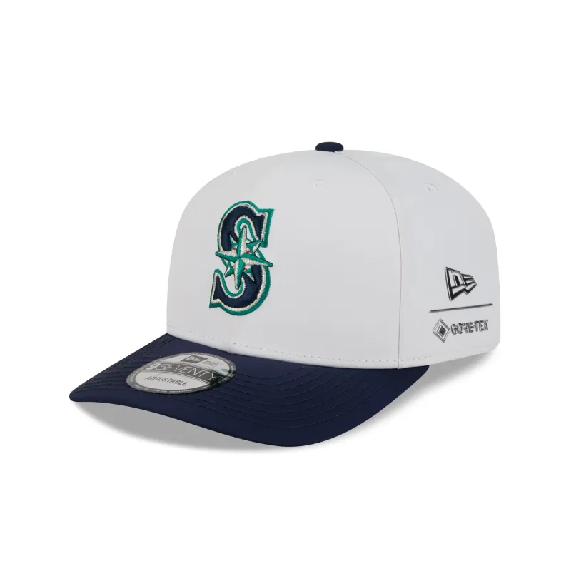 Seattle Mariners GORE-TEX White 9SEVENTY Stretch-Snap Hat sold by New Era