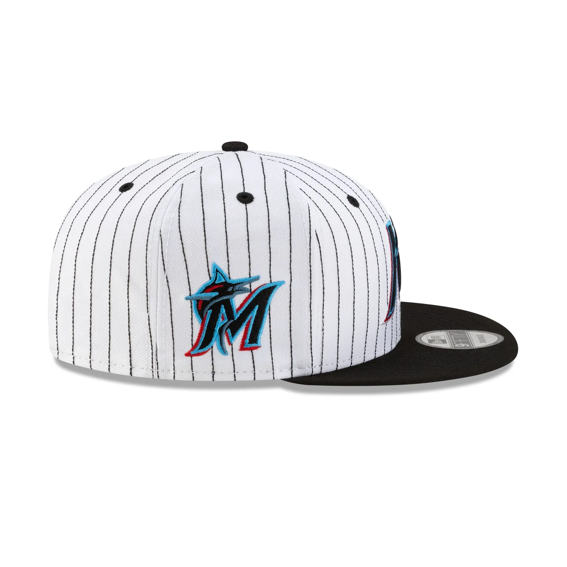 Miami Marlins Deceptor Pinstripe 9FIFTY Snapback Hat sold by New Era product image thumbnail 4