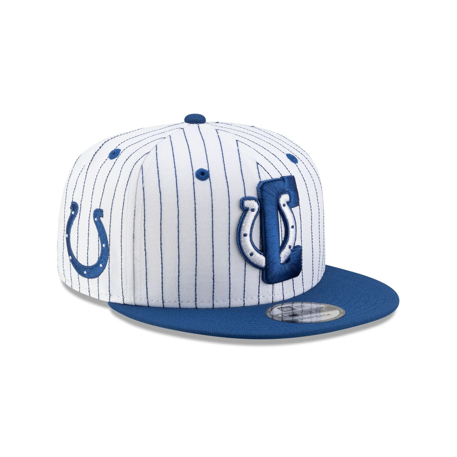 Indianapolis Colts Deceptor Pinstripe 9FIFTY Snapback Hat sold by New Era