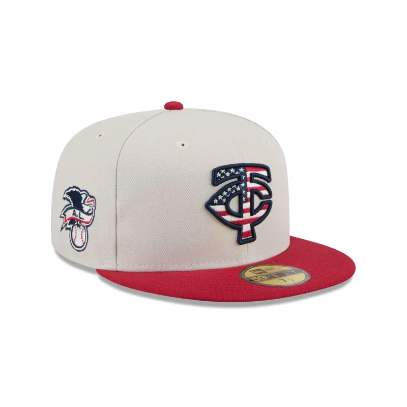 Minnesota Twins Independence Day 2024 59FIFTY Fitted Hat sold by New Era