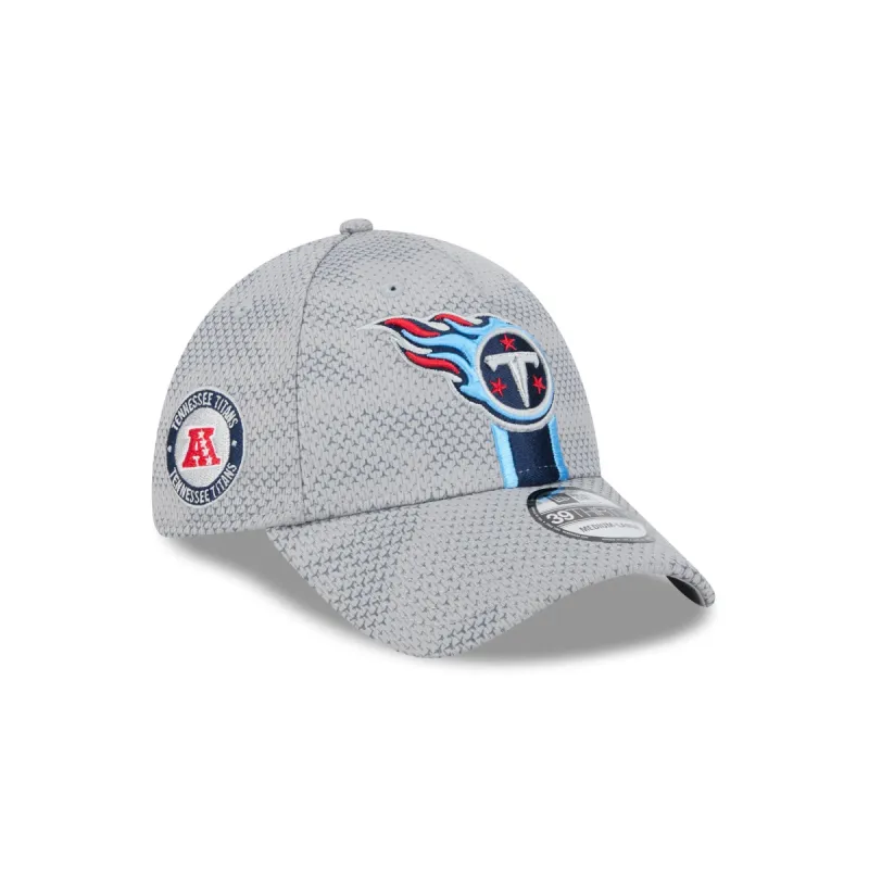 Tennessee Titans 2024 Sideline Gray 39THIRTY Stretch Fit Hat sold by New Era