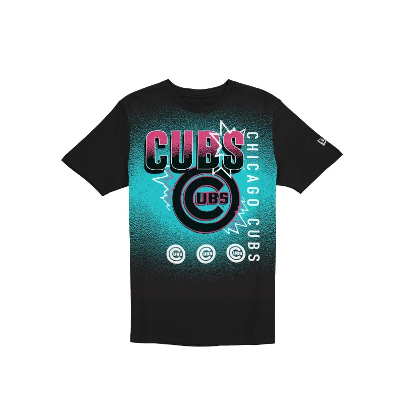 Chicago Cubs Lifestyle Graphics Black T-Shirt sold by New Era