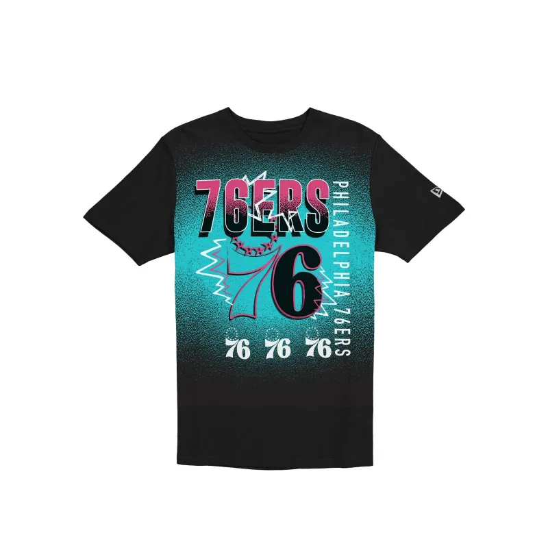 Philadelphia 76ers Lifestyle Graphics Black T-Shirt sold by New Era