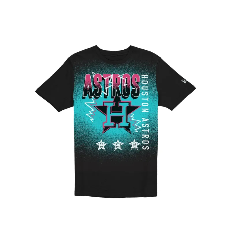 Houston Astros Lifestyle Graphics Black T-Shirt sold by New Era