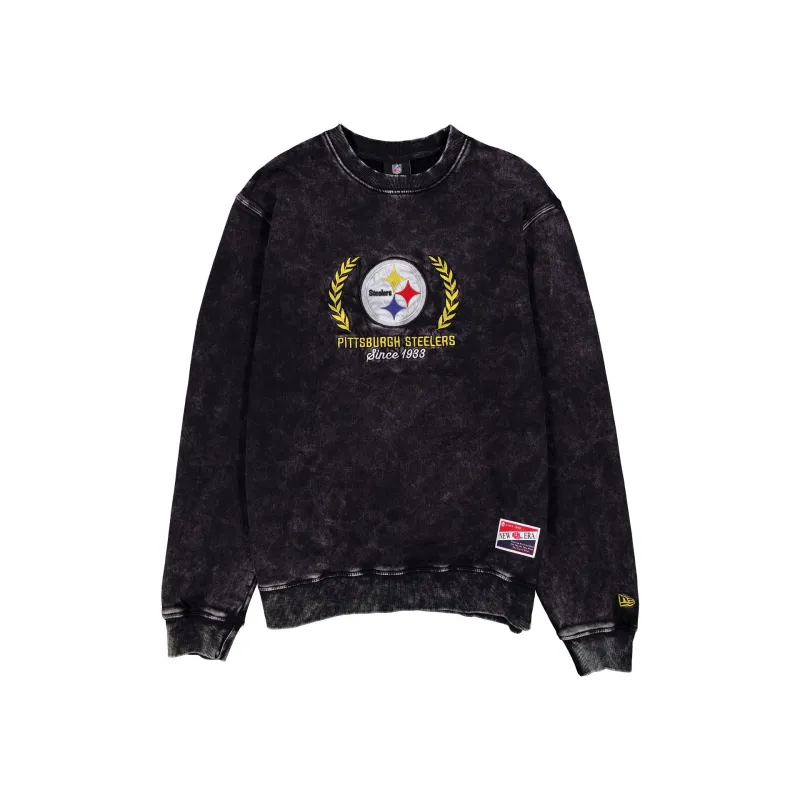 Pittsburgh Steelers Throwback Washed Crewneck sold by New Era