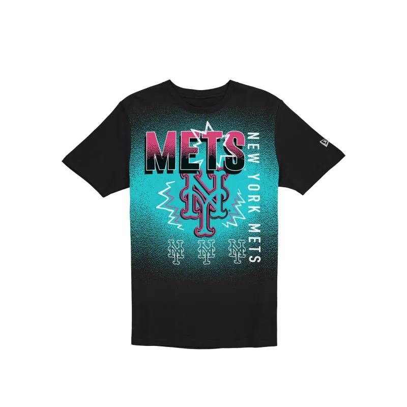 New York Mets Lifestyle Graphics Black T-Shirt sold by New Era