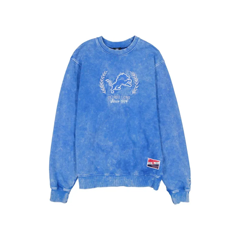 Detroit Lions Throwback Washed Crewneck sold by New Era