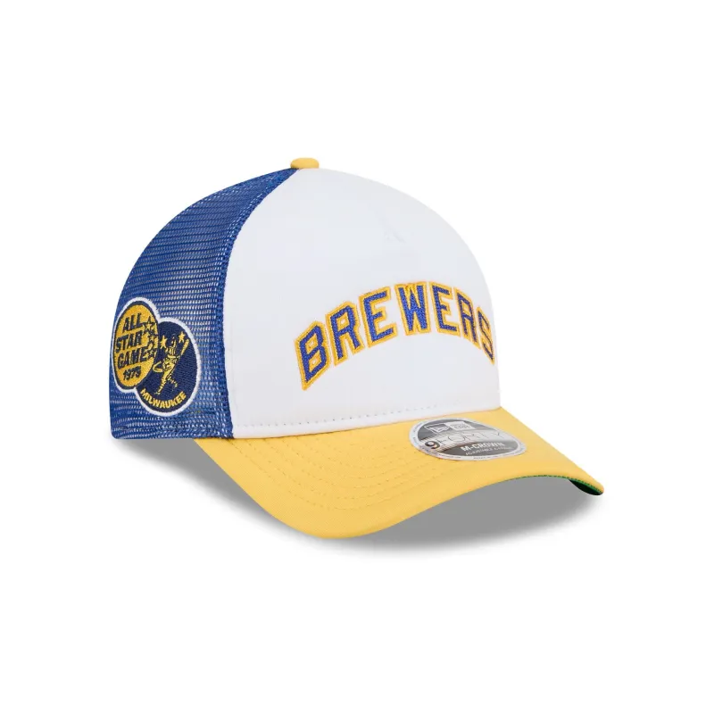 Milwaukee Brewers Summer Derby 9FORTY M-Crown A-Frame Snapback Hat sold by New Era