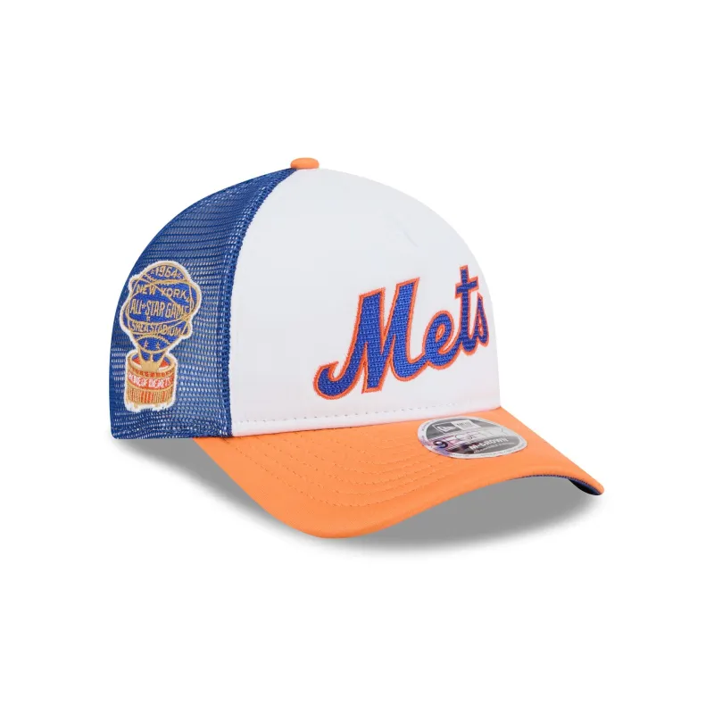 New York Mets Summer Derby 9FORTY M-Crown A-Frame Snapback Hat made by New Era