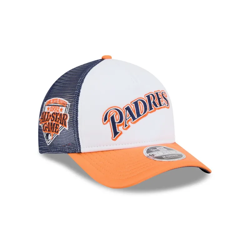 San Diego Padres Summer Derby 9FORTY M-Crown A-Frame Snapback Hat made by New Era