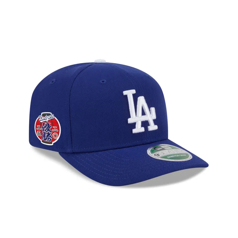 Los Angeles Dodgers 2025 World Series Champions Japanese Lantern Patch 9SEVENTY Stretch-Snap Hat sold by New Era