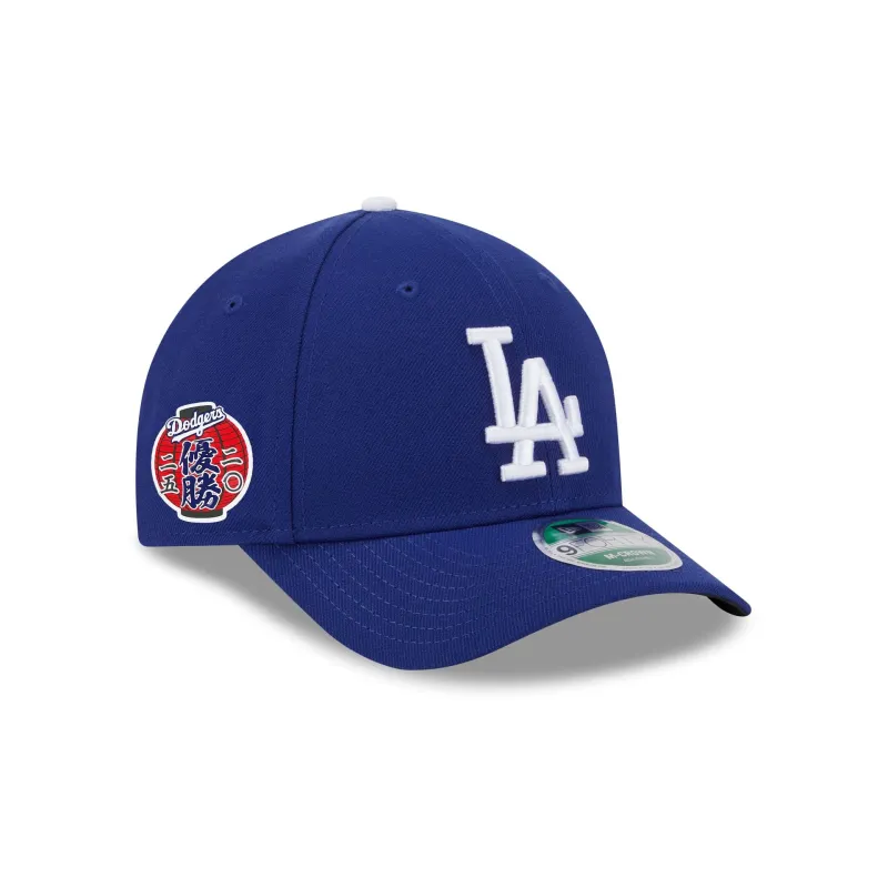 Los Angeles Dodgers 2025 World Series Champions Japanese Lantern Patch 9FORTY M-Crown Snapback Hat sold by New Era