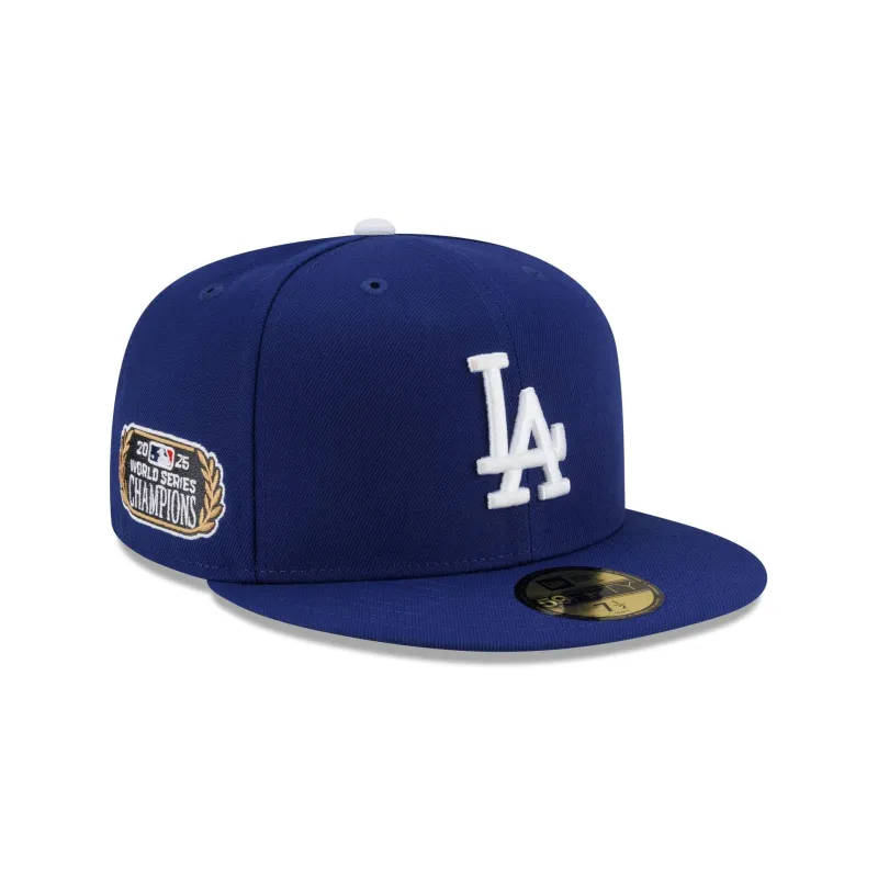 Los Angeles Dodgers 2025 World Series Champions Gilded Sidepatch 59FIFTY Fitted Hat sold by New Era