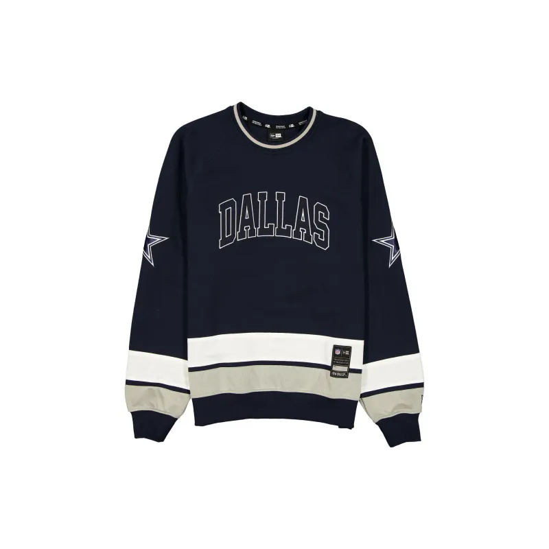 Dallas Cowboys Man-to-Man Navy Crewneck sold by New Era