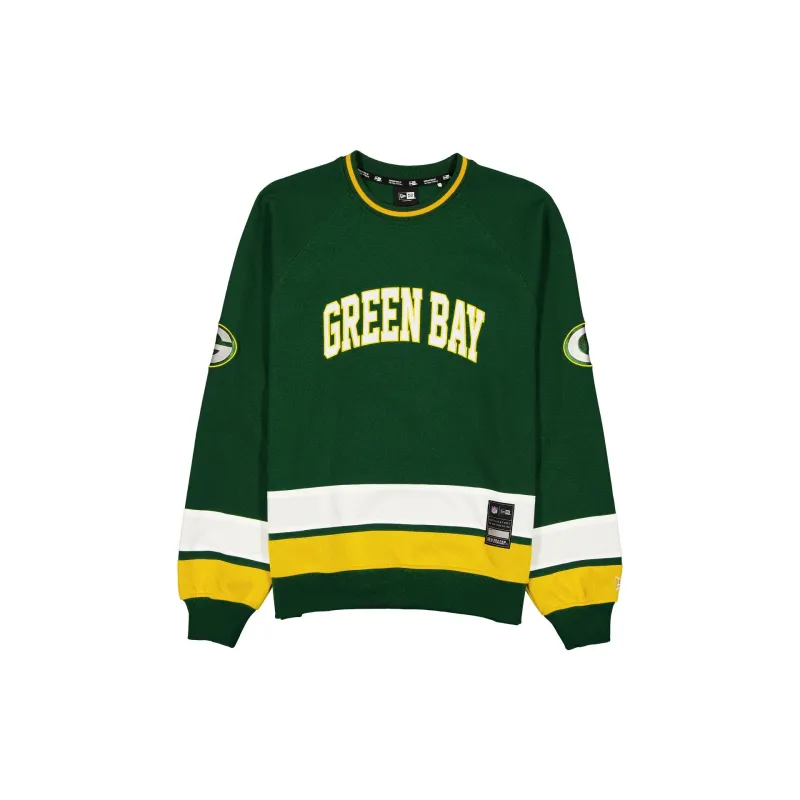 Green Bay Packers Man-to-Man Green Crewneck sold by New Era
