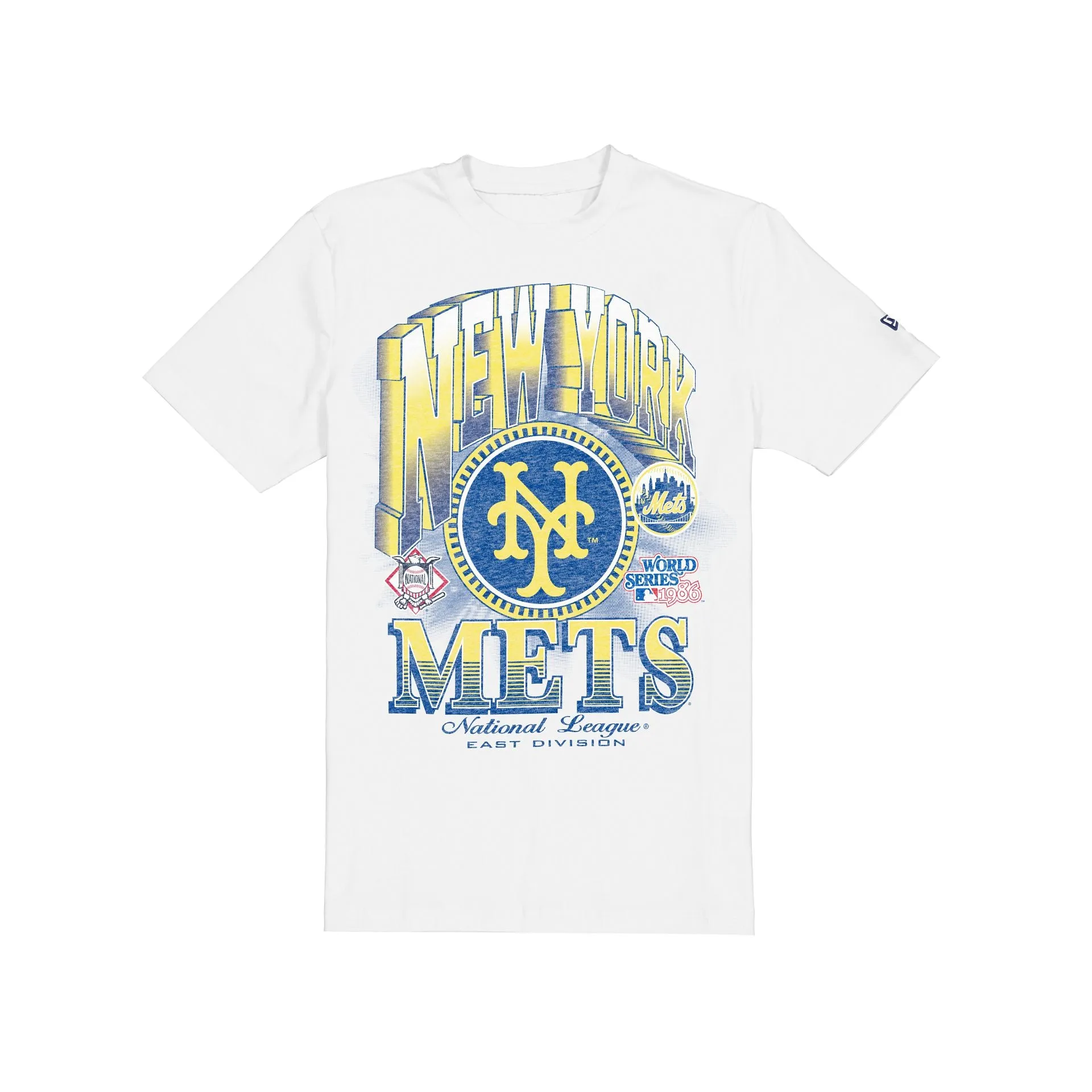 New York Mets Sport Classics Dimensional White T-Shirt sold by New Era
