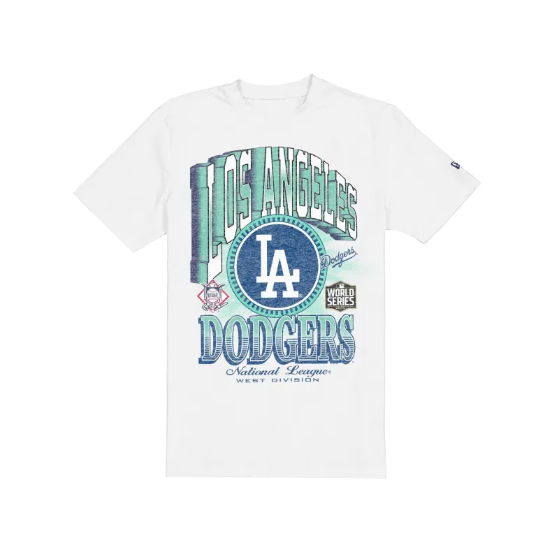 Los Angeles Dodgers Sport Classics Dimensional White T-Shirt sold by New Era