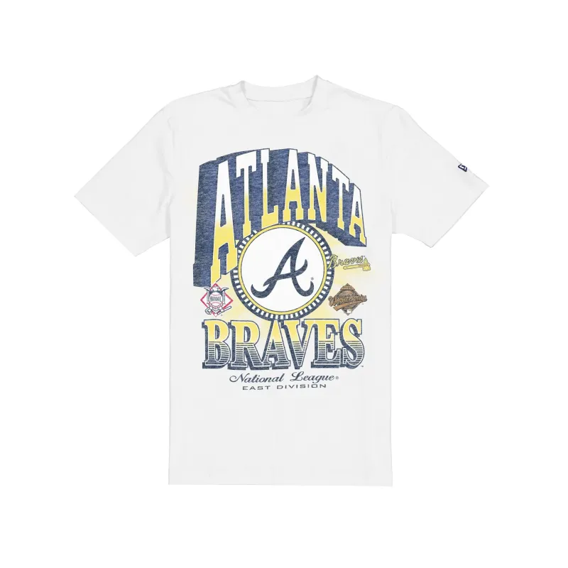 Atlanta Braves Sport Classics Dimensional White T-Shirt sold by New Era