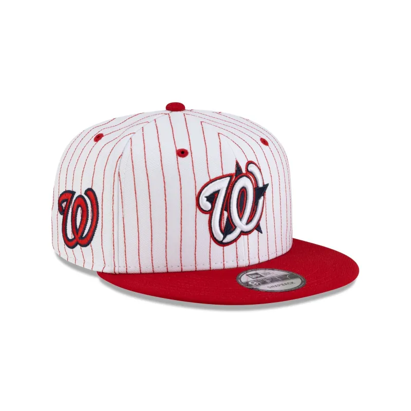 Washington Nationals Deceptor Pinstripe 9FIFTY Snapback Hat sold by New Era