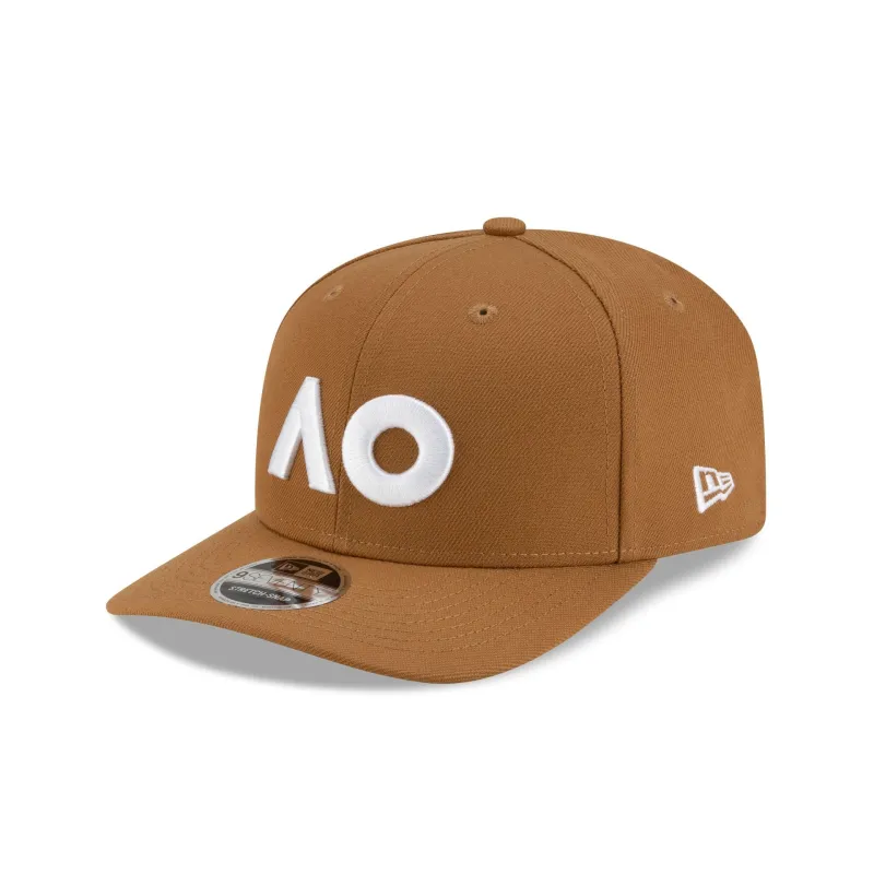 2026 Australian Open Khaki 9SEVENTY Stretch-Snap Hat made by New Era