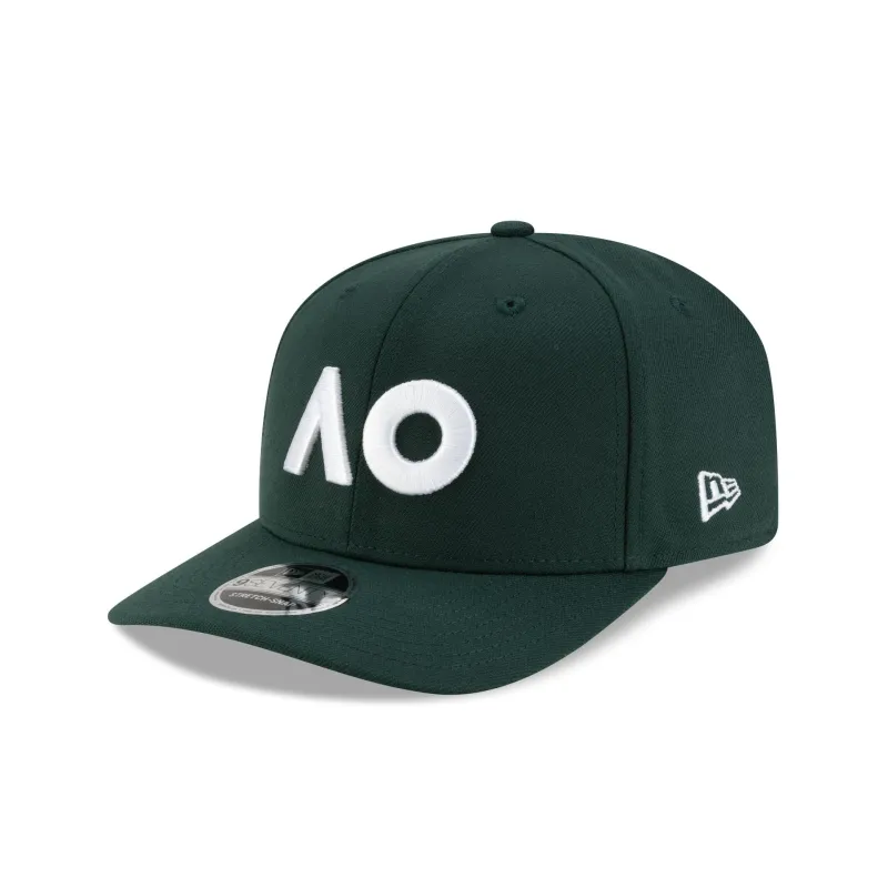 2026 Australian Open Dark Green 9SEVENTY Stretch-Snap Hat made by New Era