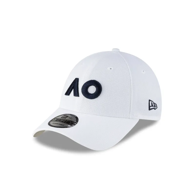 2026 Australian Open Core White 9FORTY Adjustable Hat sold by New Era