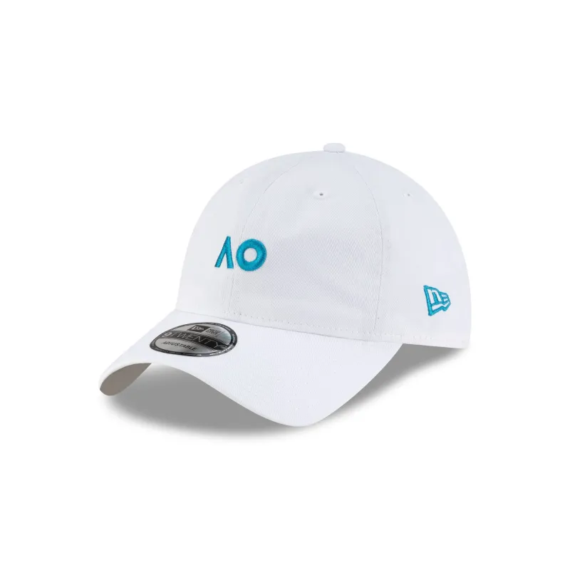 2026 Australian Open Mini Logo White 9TWENTY Adjustable Hat sold by New Era