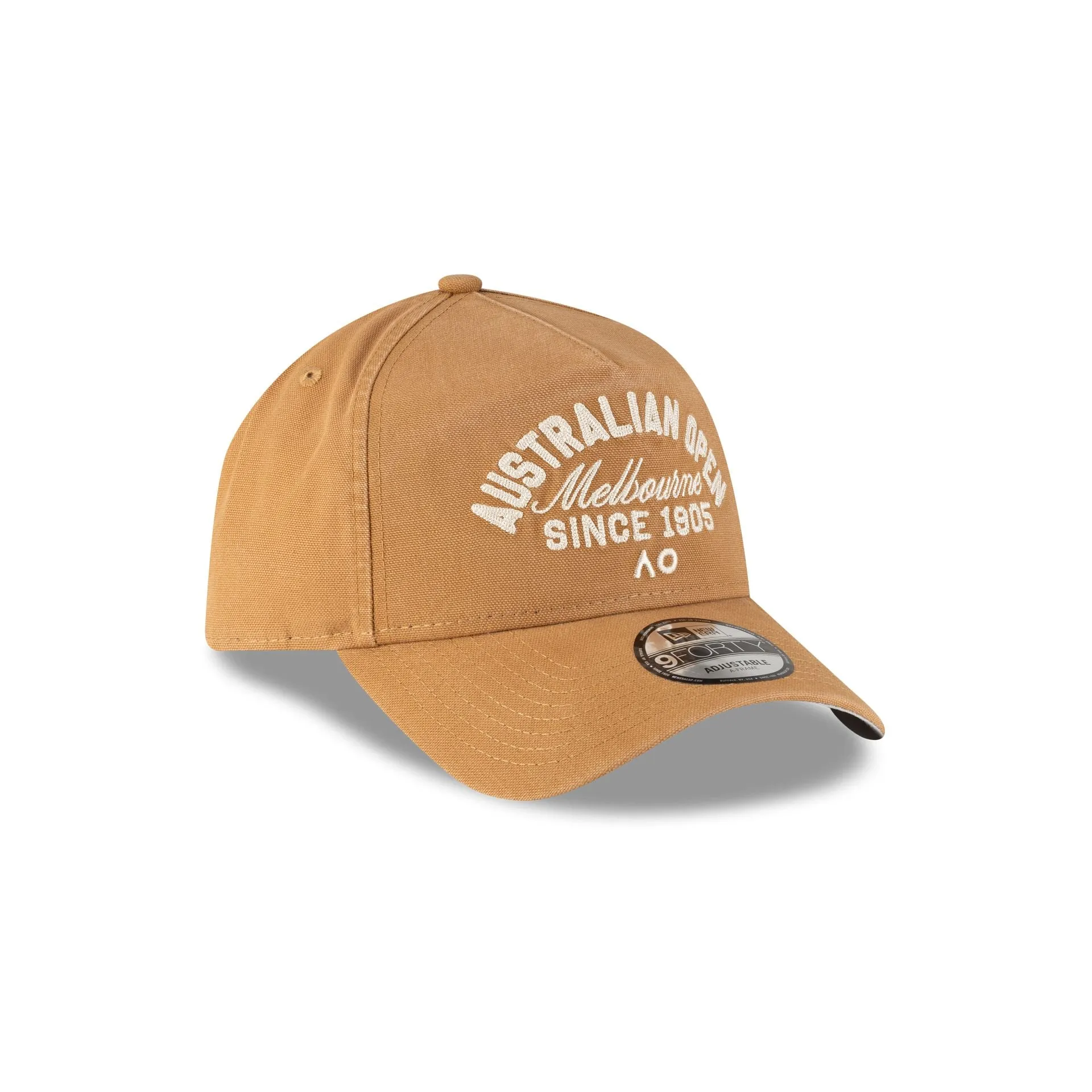 2026 Australian Open Khaki Script 9FORTY A-Frame Snapback Hat sold by New Era product image thumbnail 3