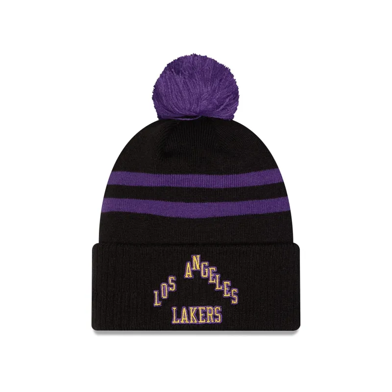 Los Angeles Lakers 2025 City Edition Pom Knit Hat sold by New Era