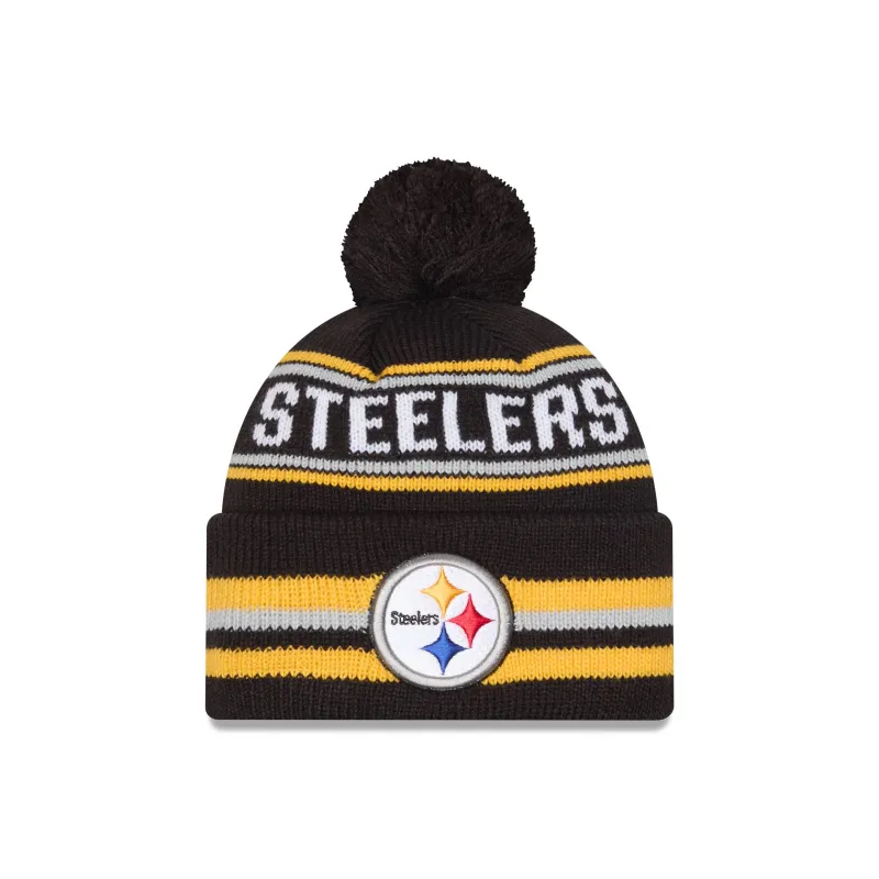 Pittsburgh Steelers Classic Pom Knit Hat sold by New Era