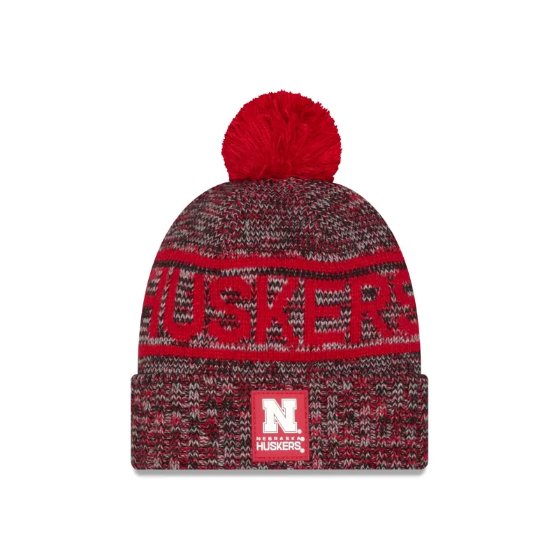 Nebraska Cornhuskers Cold Weather Pom Knit Hat sold by New Era