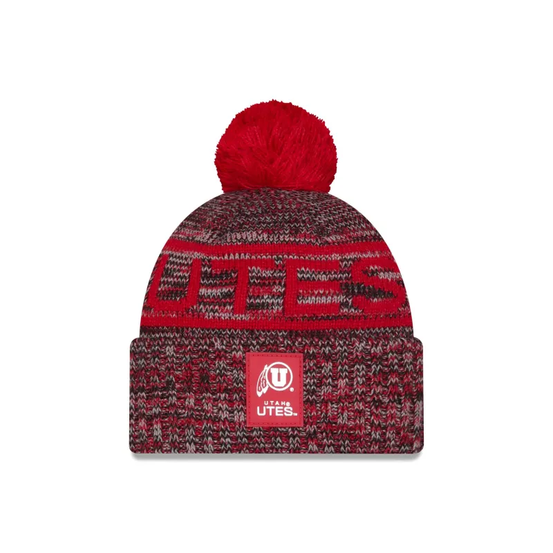 Utah Utes Cold Weather Pom Knit Hat sold by New Era