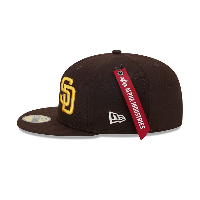 Alpha Industries X San Diego Padres Dual Logo 59FIFTY Fitted Hat sold by New Era product image thumbnail 4