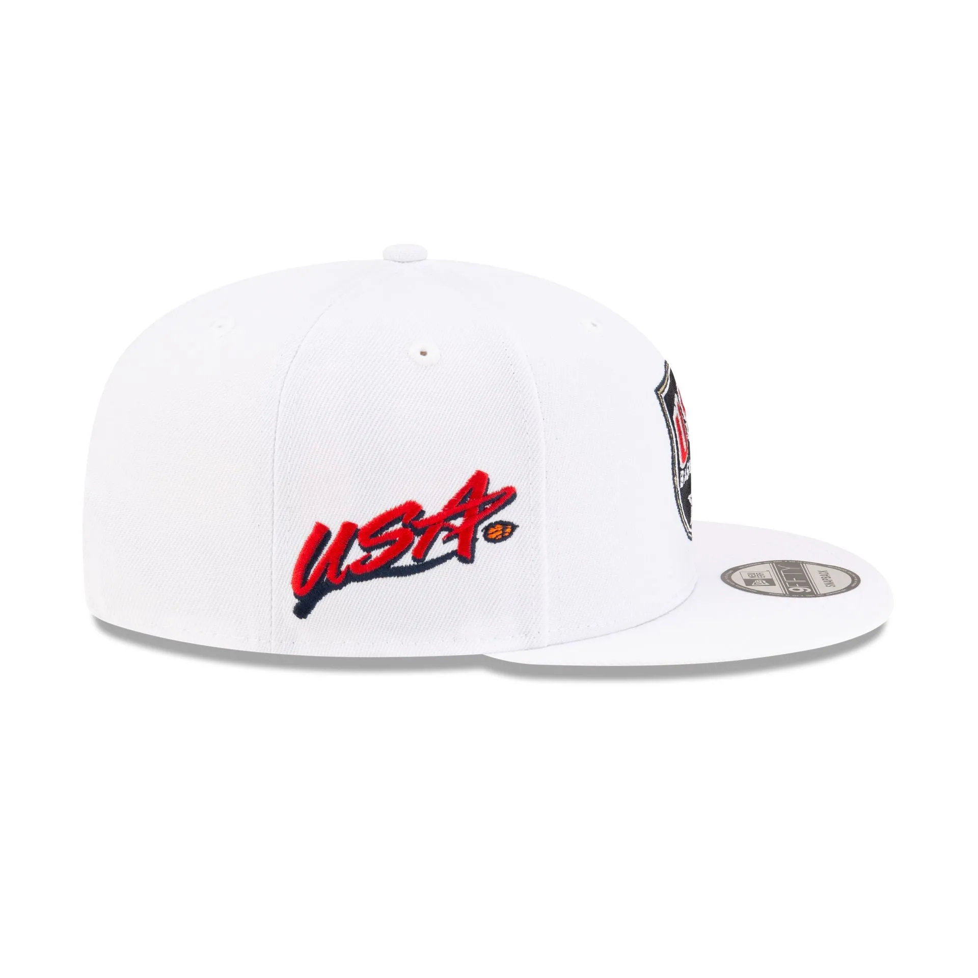 USA Basketball Shield Optic White 9FIFTY Snapback Hat sold by New Era product image thumbnail 4