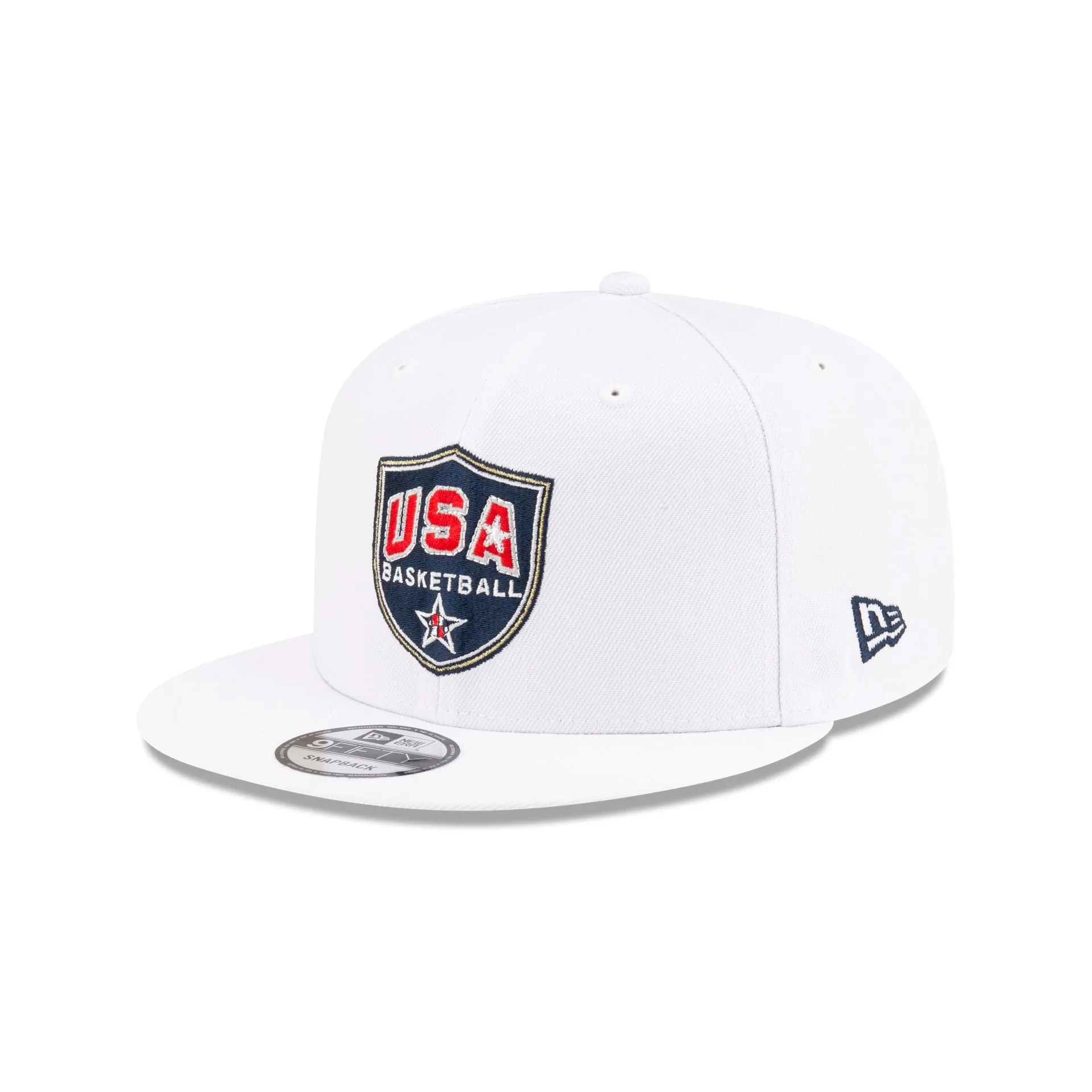 USA Basketball Shield Optic White 9FIFTY Snapback Hat sold by New Era product image thumbnail 3